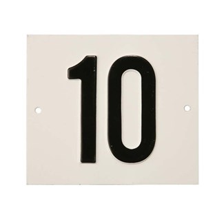 Besbo huisnummerplaat - Nr. 10 - aluminium              