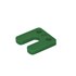 Gebr. Bodegraven drukplaten - met sleuf - 10 mm - kunststof - groen - 144 st