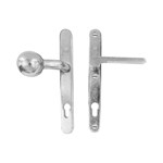 Dauby veiligheidsbeslag knop/kruk - Pure TOP + PH1928 - wit brons - profielcilinder 92 mm 