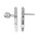 Dauby veiligheidsbeslag knop/kruk - Pure TOP + PH1928 - wit brons - profielcilinder 92 mm 