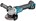 Makita haakse accu slijpmachine - DGA506ZJ - 18V - 125mm - excl. accu en lader - met vastzetschakelaar - in Mbox