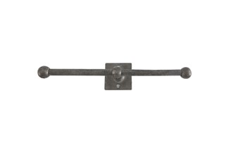 Dauby toiletrolhouder dubbel - Pure Plus Square - ruw metaal - 300 mm
