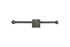 Dauby toiletrolhouder dubbel - Pure Plus Square - ruw metaal - 300 mm