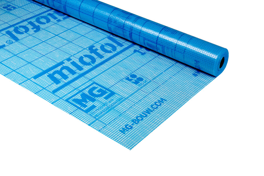 Miofol 125G gewapende folie - dampdoorlatend/microperforatie - 2,6 x 50 m