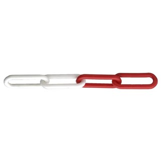 DX kunststofketting rood-wit - 25 meter - 1500-06