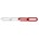 DX kunststofketting rood-wit - 25 meter - 1500-06