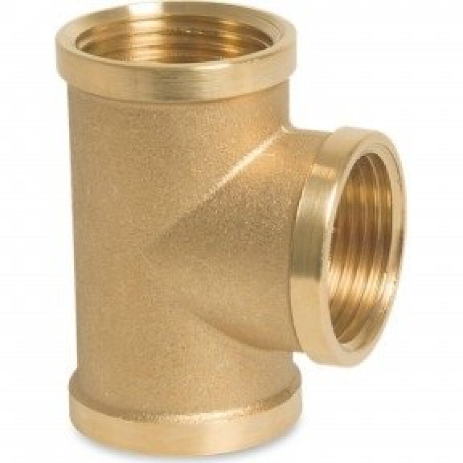 T-stuk - Fig.130 - Messing - binnen/binnen/binnen - 1/2"