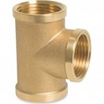 T-stuk - Fig.130 - Messing - binnen/binnen/binnen - 1/2"