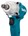 Makita instelbare slagmoersleutel - DTWA190Z - 14,4 V - 185 Nm - excl. accu en lader - in doos