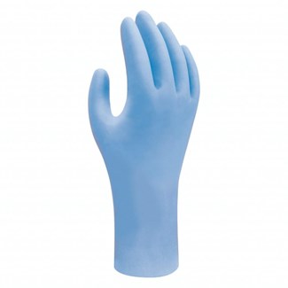 Showa nitrile wegwerphandschoenen (100x) - 7500PF - BLUE - maat XS  