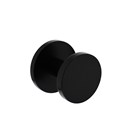 Intersteel voordeurknop schaalmodel - op achterplaat - ø 55 mm - éénzijdige montage - mat zwart