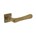 Intersteel deurkruk met rozet - Trento - ebbenhout/messing getrommeld