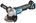 Makita haakse accu slijpmachine - DGA505ZJ - 18V - 125mm - excl. accu en lader - met veiligheidsschakelaar - in Mbox