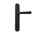 Dauby deurkruk op schild - Pure PH1925+ / P40 - verouderd ijzer zwart - blind