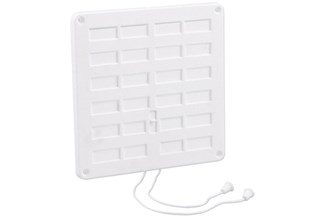 Nedco ventilatierooster afsluitbaar 20x20cm wit