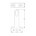 Hermeta 1192-01 Gardelux 1 middensteun naturel