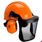 3M Bosbouwcombinatie - Veiligheidshelm, Gehoorkappen, Houder en Gelaatsscherm oranje 