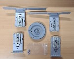 Draaibeslag deurbevestigingsset - 276 mm - onderdelen