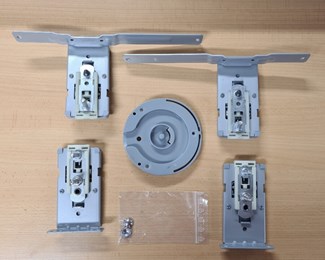 Draaibeslag deurbevestigingsset - 276 mm - onderdelen