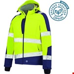 Opsial Softshell jas geel-marineblauw High-Visibility - maat 3XL