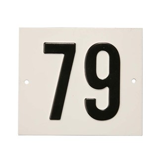 Besbo huisnummerplaat - Nr. 79 - aluminium