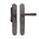 Dauby deurkruk op schild - Pure PHTL"T+L" / P40 - ruw metaal - blind