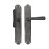 Dauby deurkruk op schild - Pure PHTL"T+L" / P40 - ruw metaal - blind