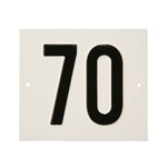 Besbo huisnummerplaat - Nr. 70 - aluminium
