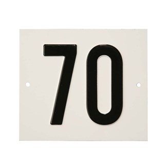 Besbo huisnummerplaat - Nr. 70 - aluminium