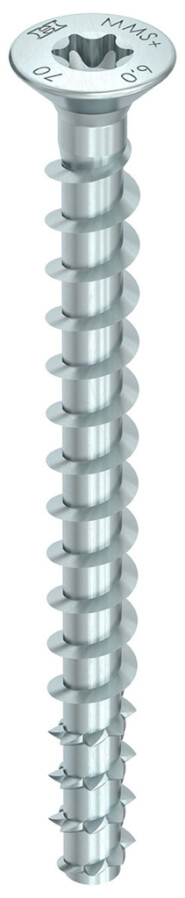 HECO MULTI-MONTI PLUS schroefanker - platverzonken kop - 7,5x60mm - T40 - gehard staal - 50 stuks