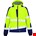 Opsial Softshell jas geel-marineblauw High-Visibility - maat 4XL