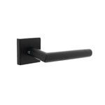 Intersteel deurkruk op vierkant massief rozet - Jura - 53x53x10 mm - zwart