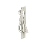 Schuifdeurtrekring klungel - 108x25 mm - mat nikkel ongelakt