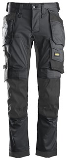 Snickers Workwear 6241 Stretch Werkbroek met holsterzakken grijs/zwart - maat 52
