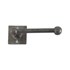 Dauby toiletrolhouder enkel - Pure Plus Square - ruw metaal - 150 mm - rechts