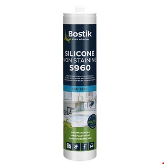 Bostik siliconenkit - Non Staining - S960 - transparant - koker 310 ml