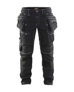 Blåkläder X1900 werkbroek denim stretch zwart maat 52