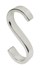 Dauby haak - Pure Plus - vorm S - wit brons