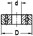 JSO-TR kogellager met asgat voor bovenfrezen - D=15.9x6.35mm