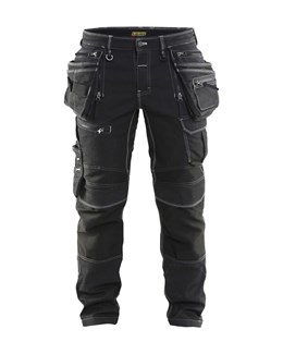 Blåkläder X1900 werkbroek denim stretch zwart maat 56