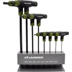 XHANDER Inbussleutelset met Kogelkop en T-greep 8-delig - 2 tot 10 mm
