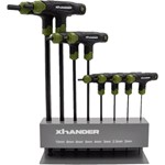 XHANDER Inbussleutelset met Kogelkop en T-greep 8-delig - 2 tot 10 mm