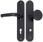 HMB veiligheidsbeslag kruk/knop - SKG*** met kerntrekbeveiliging - M-line Noir