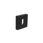 Intersteel vierkant rozet met sleutelgat - 55x55 mm - mat zwart