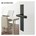 Intersteel deurkruk met schild - Jura - blind - mat zwart