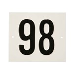 Besbo huisnummerplaat - Nr. 98 - aluminium
