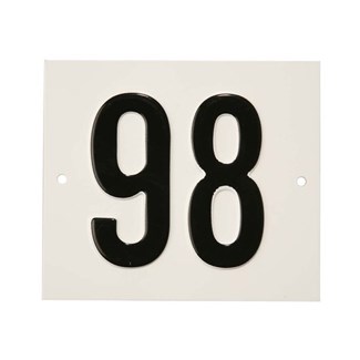 Besbo huisnummerplaat - Nr. 98 - aluminium