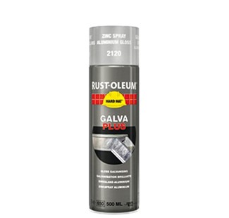 Rust-Oleum zinkspray - Hard Hat Zinc - zilver - mat, metallic - 0.5l - spuitbus