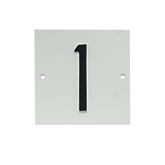 Besbo huisnummerplaat - aluminium - vierkant