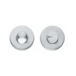 Intersteel toilet-/badkamersluiting met rond rozet - Ø 49 mm - mat chroom